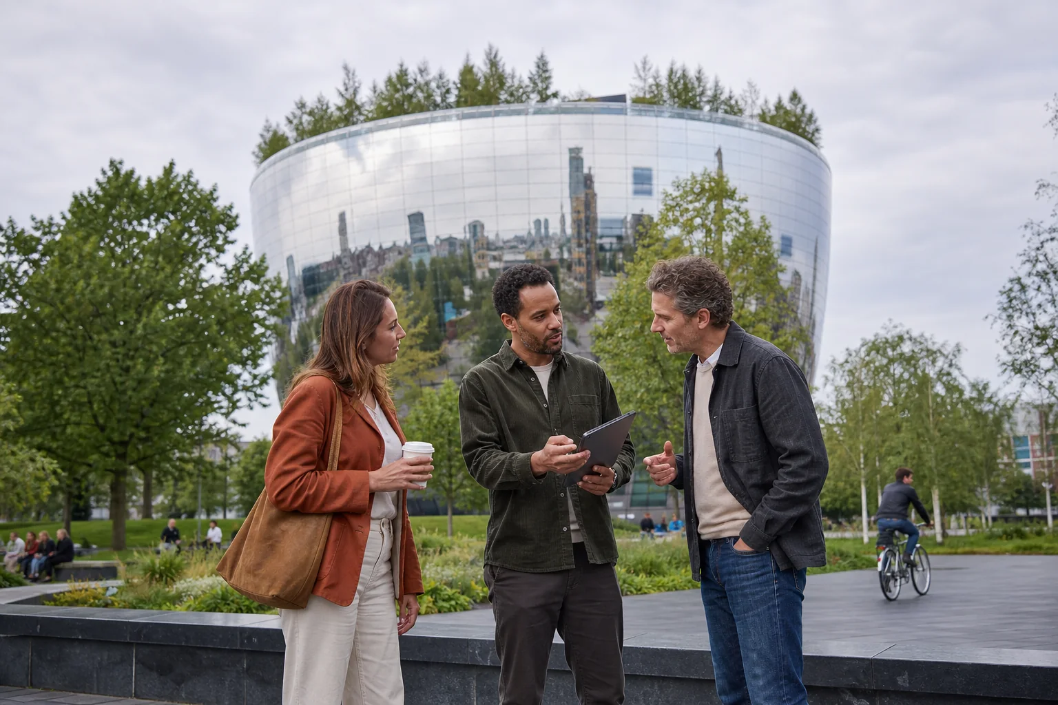 Drie professionals bespreken hun volgende stap bij Depot Boijmans Van Beuningen